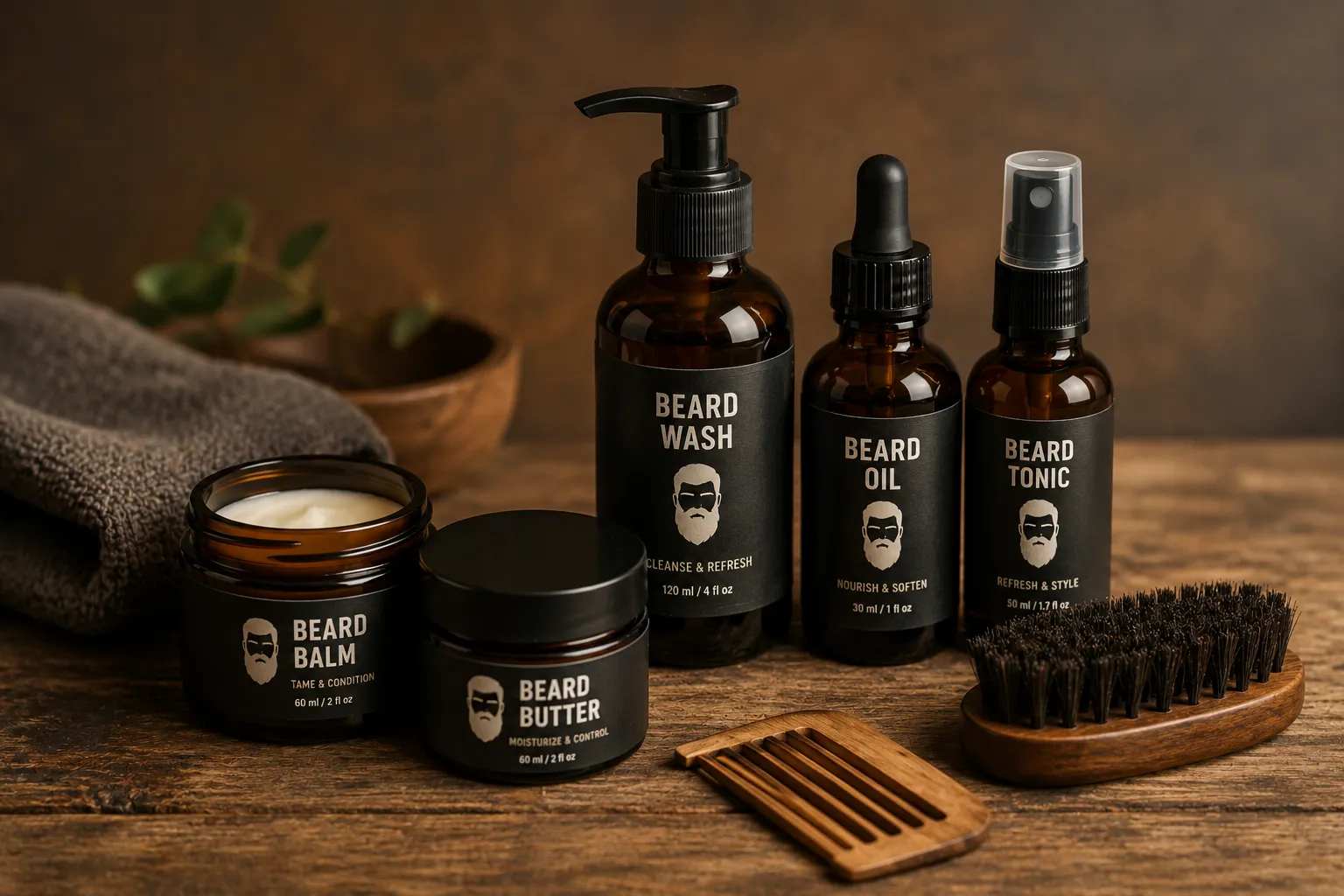 Productos para el cuidado de barba y cabello